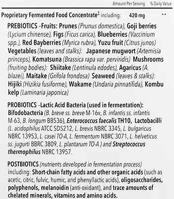Dr. Ohhira Probiotics Ingredients