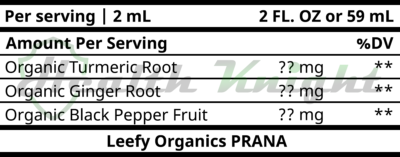 Leefy Organics Ingredients (Supplement Facts)