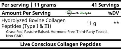 Live Conscious Collagen Peptides Ingredients (Supplement Facts)